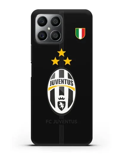 Чехол Ювентус со звездами и флагом Италии силиконовый для Honor X8