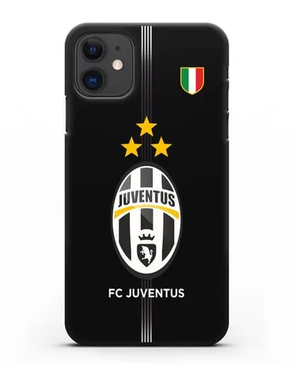 Чехол Ювентус со звездами и флагом Италии силиконовый для iPhone 11