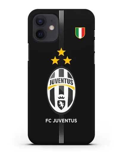 Чехол Ювентус со звездами и флагом Италии силиконовый для iPhone 12