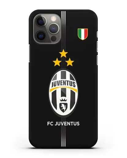 Чехол Ювентус со звездами и флагом Италии силиконовый для iPhone 12 Pro