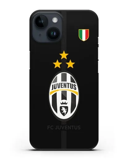 Чехол Ювентус со звездами и флагом Италии силиконовый для iPhone 14