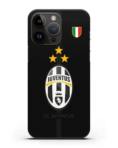 Чехол Ювентус со звездами и флагом Италии силиконовый для iPhone 14 Pro Max