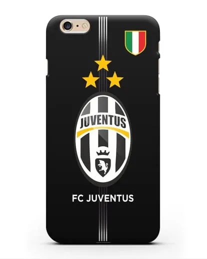 Чехол Ювентус со звездами и флагом Италии силиконовый для iPhone 6 Plus