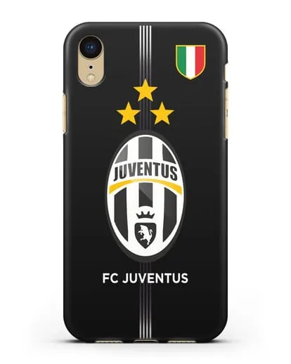 Чехол Ювентус со звездами и флагом Италии силиконовый для iPhone XR