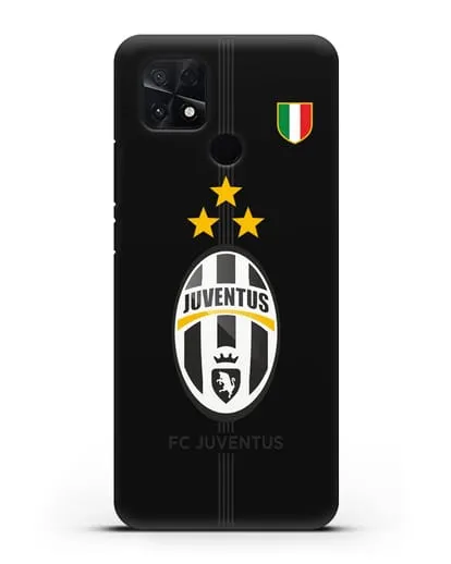Чехол Ювентус со звездами и флагом Италии силиконовый для Xiaomi Poco C40