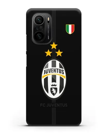 Чехол Ювентус со звездами и флагом Италии силиконовый для Xiaomi Poco F3 Pro