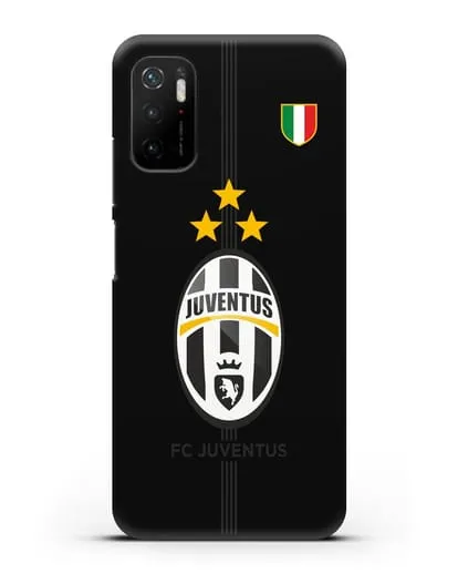 Чехол Ювентус со звездами и флагом Италии силиконовый для Xiaomi Poco M3 Pro