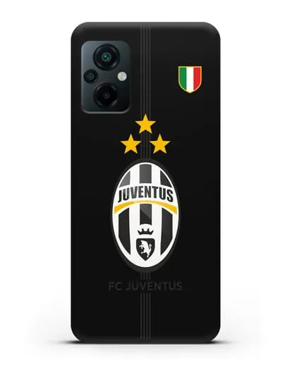 Чехол Ювентус со звездами и флагом Италии силиконовый для Xiaomi Poco M5