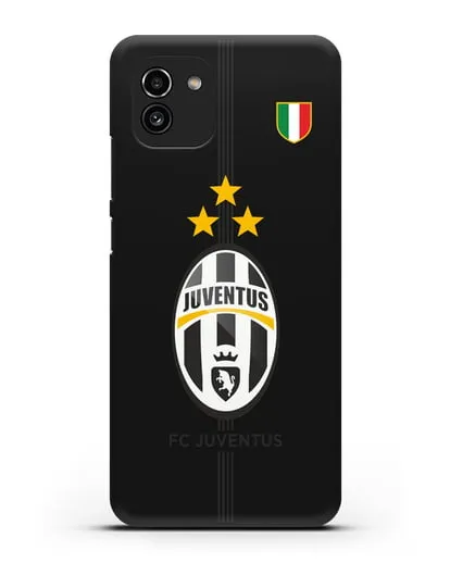 Чехол Ювентус со звездами и флагом Италии силиконовый для Samsung Galaxy A03 [SM-A035]