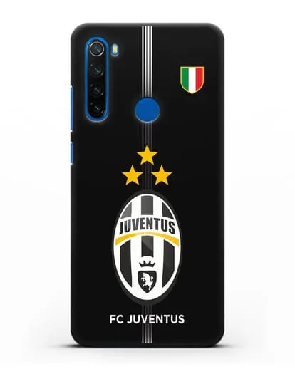 Чехол Ювентус со звездами и флагом Италии силиконовый для Xiaomi Redmi Note 8