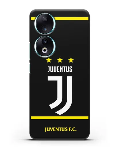 Чехол с логотипом Juventus и звёздами силиконовый для Honor 90