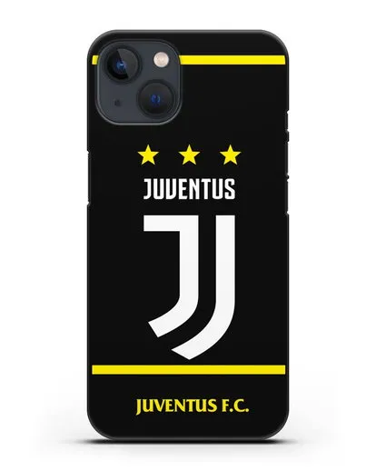 Чехол с логотипом Juventus и звёздами силиконовый для iPhone 13 Mini
