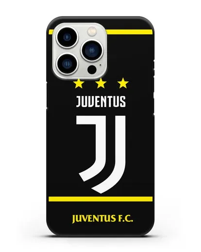 Чехол с логотипом Juventus и звёздами силиконовый для iPhone 13 Pro
