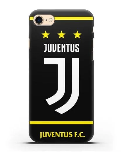 Чехол с логотипом Juventus и звёздами силиконовый для iPhone 7
