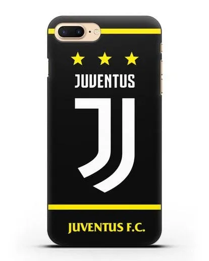 Чехол с логотипом Juventus и звёздами силиконовый для iPhone 7 Plus