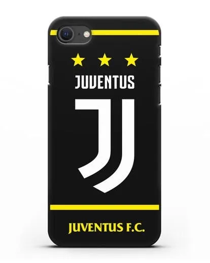 Чехол с логотипом Juventus и звёздами силиконовый для iPhone SE 2020