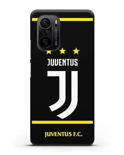 Чехол с логотипом Juventus и звёздами силиконовый для Xiaomi Poco F3