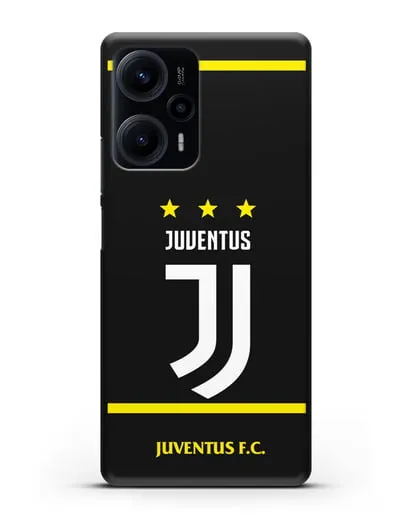 Чехол с логотипом Juventus и звёздами силиконовый для Xiaomi Poco F5