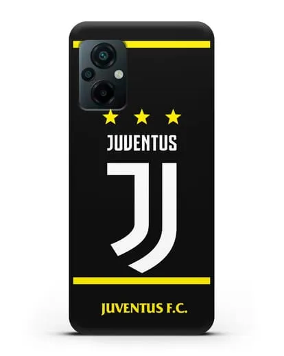 Чехол с логотипом Juventus и звёздами силиконовый для Xiaomi Poco M5