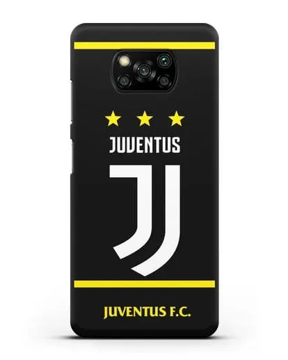 Чехол с логотипом Juventus и звёздами силиконовый для Xiaomi Poco X3