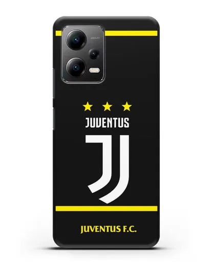 Чехол с логотипом Juventus и звёздами силиконовый для Xiaomi Poco X5