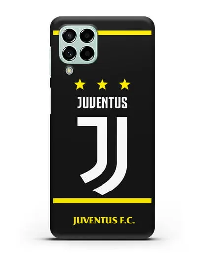 Чехол с логотипом Juventus и звёздами силиконовый для Samsung Galaxy M53 [SM-M536]