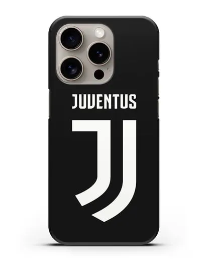 Чехол с логотипом и надписью Juventus силиконовый для iPhone 15 Pro