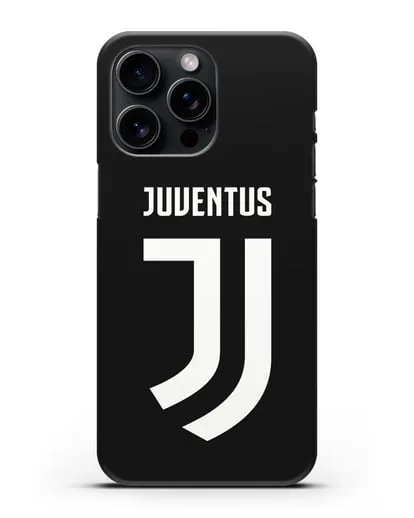 Чехол с логотипом и надписью Juventus силиконовый для iPhone 15 Pro Max