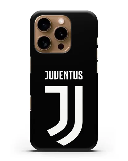 Чехол с логотипом и надписью Juventus силиконовый для iPhone 16 Pro