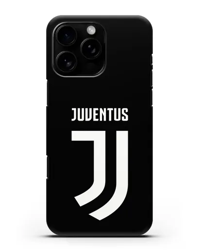 Чехол с логотипом и надписью Juventus силиконовый для iPhone 16 Pro Max