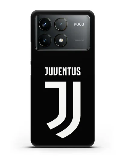 Чехол с логотипом и надписью Juventus силиконовый для Xiaomi Poco F6 Pro