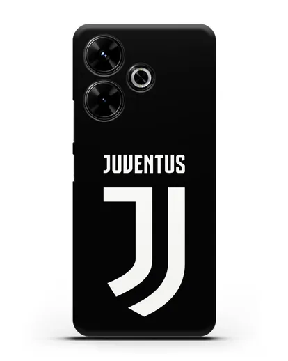 Чехол с логотипом и надписью Juventus силиконовый для Xiaomi Poco M6
