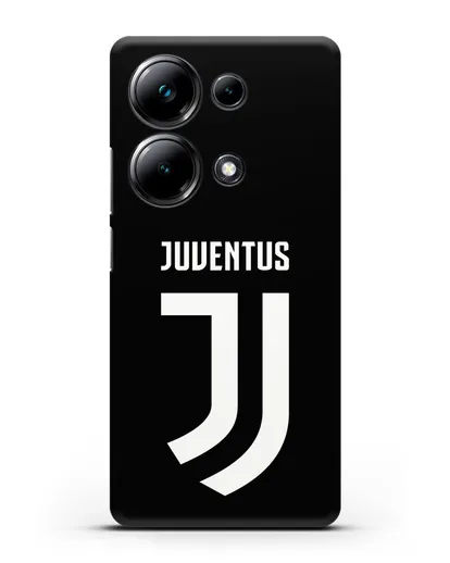 Чехол с логотипом и надписью Juventus силиконовый для Xiaomi Poco M6 Pro