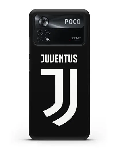 Чехол с логотипом и надписью Juventus силиконовый для Xiaomi Poco X4 Pro