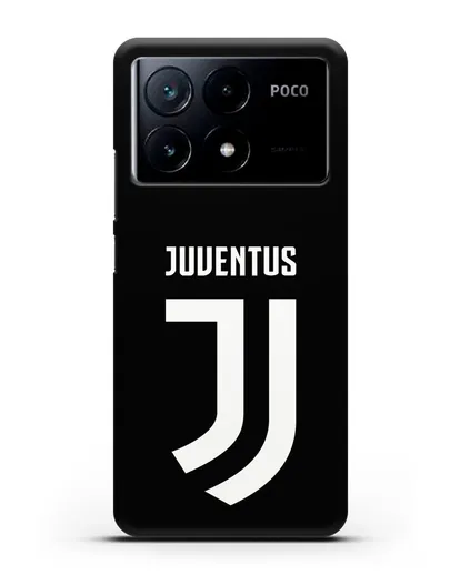 Чехол с логотипом и надписью Juventus силиконовый для Xiaomi Poco X6 Pro