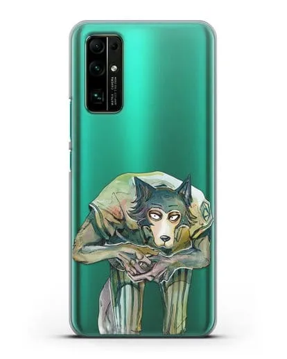 Чехол аниме Beastars - Легоси пригнулся силиконовый для Honor 30