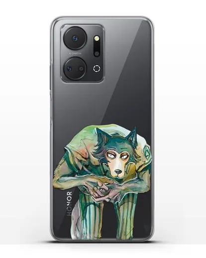 Чехол аниме Beastars - Легоси пригнулся силиконовый для Honor X7a