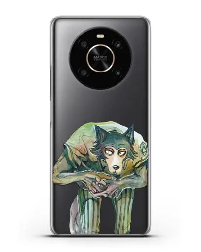 Чехол аниме Beastars - Легоси пригнулся силиконовый для Honor X9