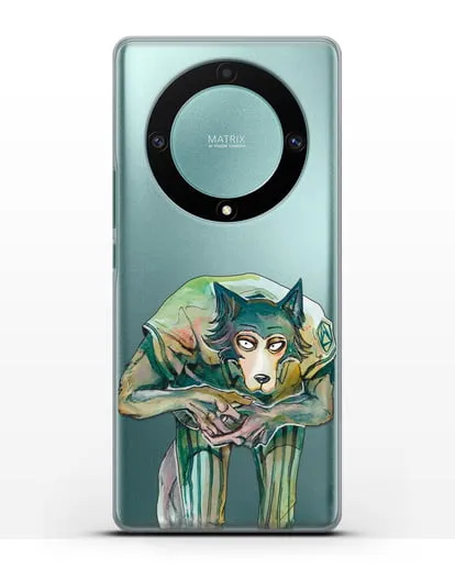 Чехол аниме Beastars - Легоси пригнулся силиконовый для Honor X9a