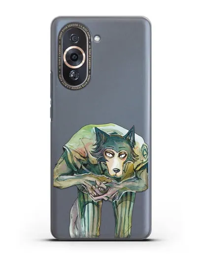 Чехол аниме Beastars - Легоси пригнулся силиконовый для Huawei Nova 10