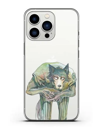 Чехол аниме Beastars - Легоси пригнулся силиконовый для iPhone 13 Pro