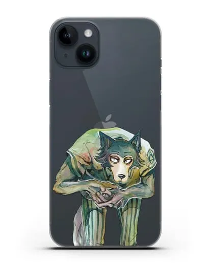 Чехол аниме Beastars - Легоси пригнулся силиконовый для iPhone 14 Plus