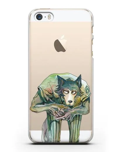 Чехол аниме Beastars - Легоси пригнулся силиконовый для iPhone 5/5s/SE