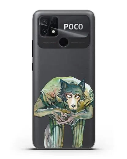 Чехол аниме Beastars - Легоси пригнулся силиконовый для Xiaomi Poco C40