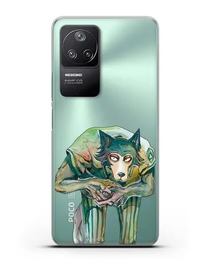 Чехол аниме Beastars - Легоси пригнулся силиконовый для Xiaomi Poco F4