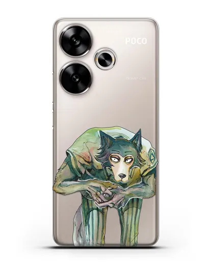 Чехол аниме Beastars - Легоси пригнулся силиконовый для Xiaomi Poco F6