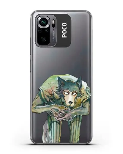 Чехол аниме Beastars - Легоси пригнулся силиконовый для Xiaomi Poco M5s