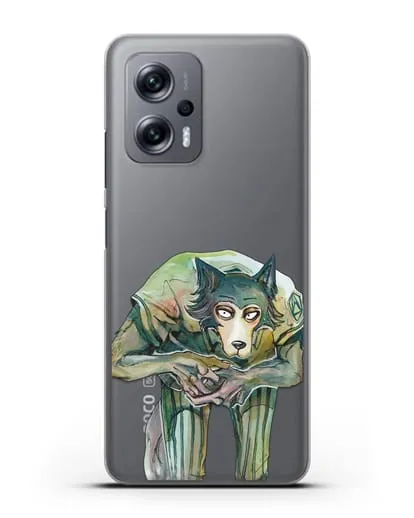 Чехол аниме Beastars - Легоси пригнулся силиконовый для Xiaomi Poco X4 GT