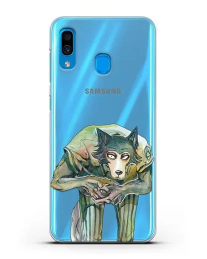 Чехол аниме Beastars - Легоси пригнулся силиконовый для Samsung Galaxy A30 [SM-A305FN]