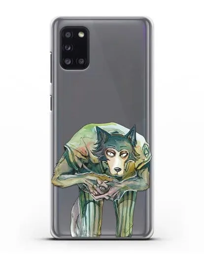 Чехол аниме Beastars - Легоси пригнулся силиконовый для Samsung Galaxy A31 [SM-A315F]